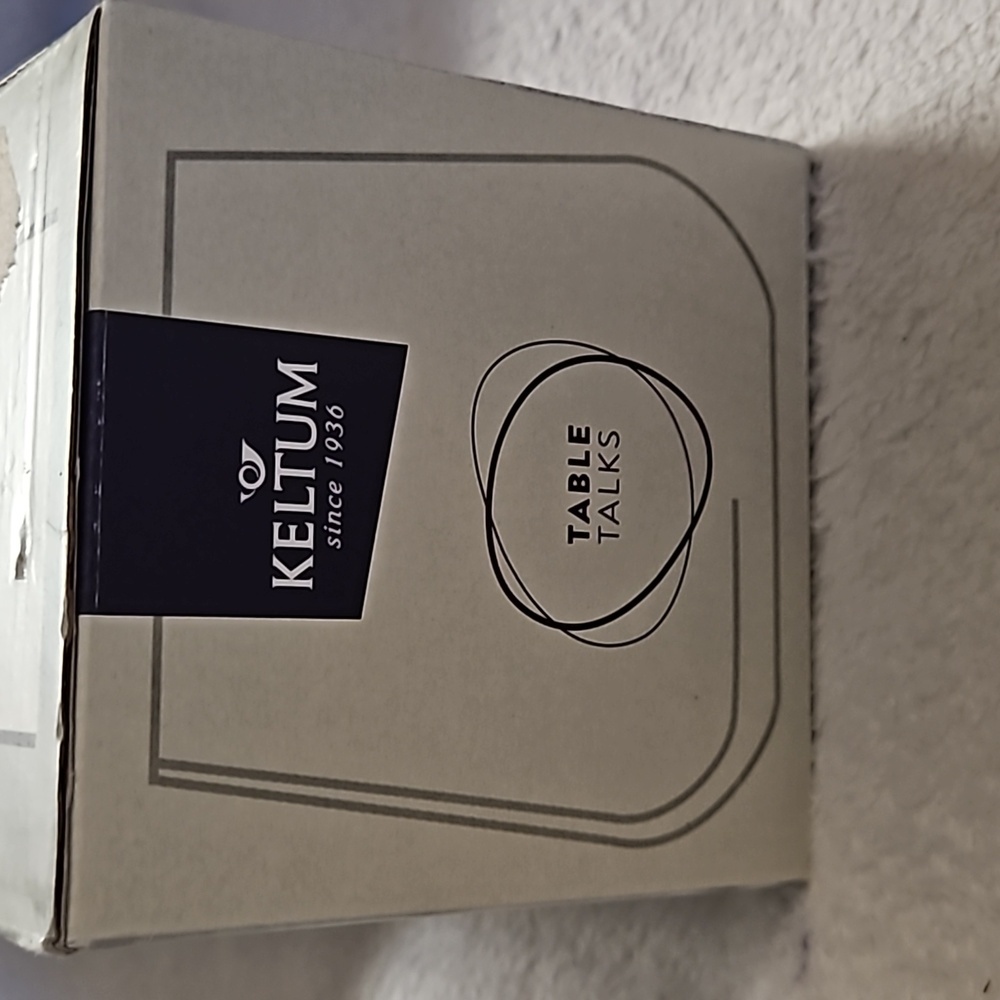 Keltum Table Talks Water Crystalline Glass 2-Piece Set Lead Free Dishwasher Safe - Picture 5 of 15